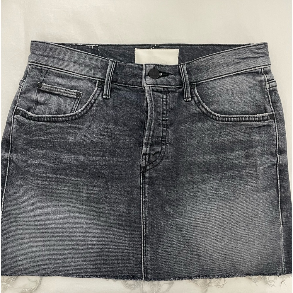 Mother Black Denim Skirt